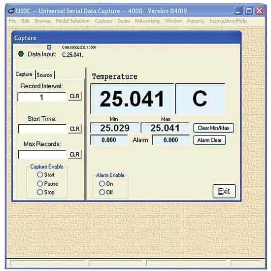 Data Acquisition Software with USB Cable for 98766-97/98/99, 98767-00, 19601-03, and 37950-02